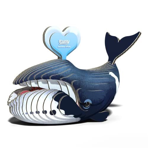 EUGY 084 Bowhead Whale, umweltfreundliches 3D-Papier-Bastelpuzzle von EUGY