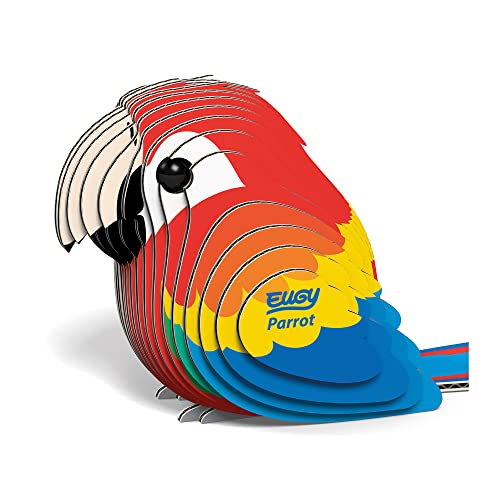 EUGY 650023 Papagei, 3D Tier-Puzzle für Kinder und Erwachsene zum Zusammenbauen, DIY Tierfigur, Bastelset ab 6 Jahren EUGY 650023 Papagei, 3D Tier-Puzzle für Kinder und Erwachsene zum Zusammenbauen, DIY Tierfigur, Bastelset ab 6 Jahren von EUGY