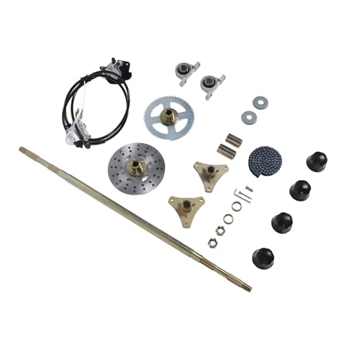 29 -Zoll -GO Kart Heck -Live -Achsen -Kit Komplette Baugruppe mit Scheibenbremse und 428 Kette 29 -Zoll -GO Kart Heck -Live -Achsen -Kit Komplette Baugruppe mit Scheibenbremse und 428 Kette von Eujgoov