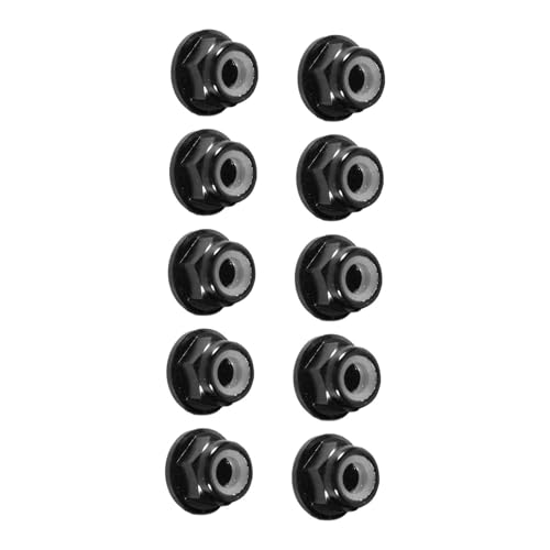Eujgoov 10 St Mehrmuttern, Selbstsalschernde Metallmuttern aus Nylon MIT Aluminium-Flansch M4-NylonMutter CNC-Nylon-micherungsmutter MIT Flansch au Aluminum Eujgoov 10 St Mehrmuttern, Selbstsalschernde Metallmuttern aus Nylon MIT Aluminium-Flansch M4-NylonMutter CNC-Nylon-micherungsmutter MIT Flansch au Aluminum von Eujgoov