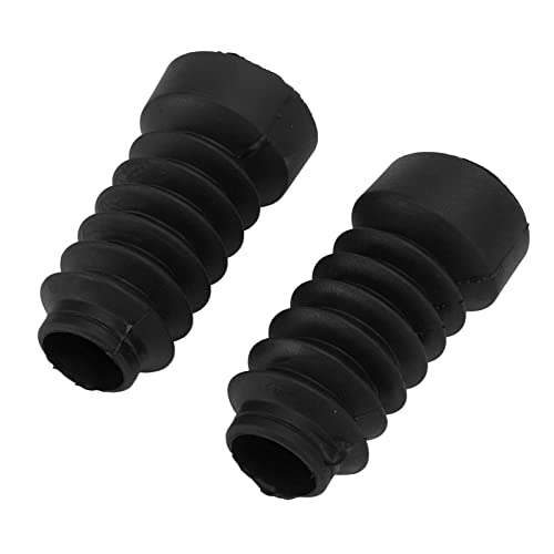 Eujgoov 2pcs Motorrad -Stoßdämpfer -Staubabdeckung, Gummiersatz für DIO 18/27/28/34/35 und Jog50 Jog90 mit Vordergabelabdeckung (Black) von Eujgoov