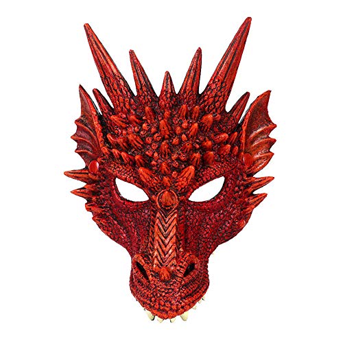 Eujgoov 3D-Drachenmaske, Halloween, Karneval, Party, PU-Schaum, 3D-Tier-Drachenmaske für Erwachsene, Simulation Ziegenschädel, Halloween, Cosplay, Party, Kopfschmuck, Masken mit Eujgoov 3D-Drachenmaske, Halloween, Karneval, Party, PU-Schaum, 3D-Tier-Drachenmaske für Erwachsene, Simulation Ziegenschädel, Halloween, Cosplay, Party, Kopfschmuck, Masken mit von Eujgoov