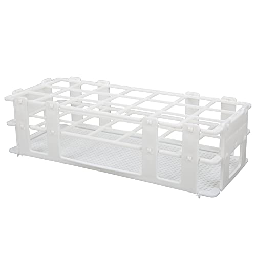 Eujgoov 3pcs Leichte Kunststoff -Plastik -Testrohrregal 21 Löcher 30 X 30 Mm Gittergröße Einfach zu Speichern mit Zentrifugenrohrregal für den Laborgebrauch von Eujgoov