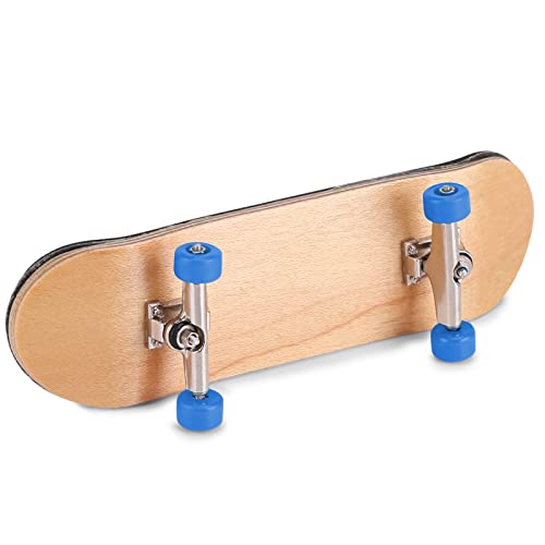 Eujgoov Finger-Skateboards aus Holzlegierung Reduzieren den Druck für Kindergeschenke. Ahorn-Griffbretter mit Box (Dunkelblau) von Eujgoov