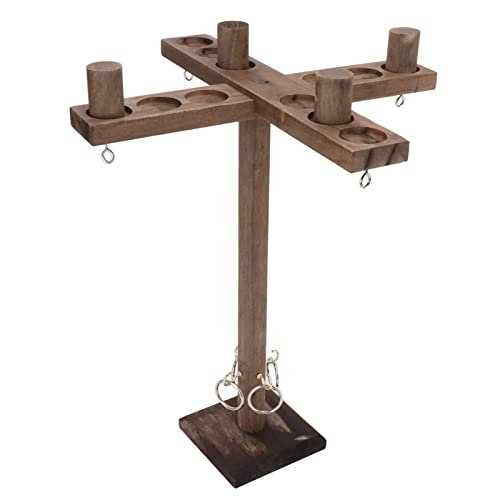 Eujgoov Holzhaken Schnelllebiges Spiel, Tisch -Top -Hakenspiel Holzhakenspiel mit Hooks, Interaktives Spiel für Party, Strand, Camping, Garten Eujgoov Holzhaken Schnelllebiges Spiel, Tisch -Top -Hakenspiel Holzhakenspiel mit Hooks, Interaktives Spiel für Party, Strand, Camping, Garten von Eujgoov