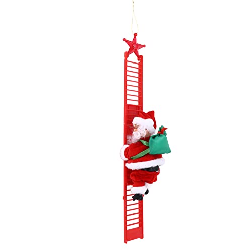 Eujgoov Kletterleiterdekoration, Weihnachtsschmuck mit Musik, Ideales für, Hergestellt aus PVC und Plüschstoff für Weihnachtsbäume, Schlafzimmer, Wohnzimmer, Partys, Eujgoov Kletterleiterdekoration, Weihnachtsschmuck mit Musik, Ideales für, Hergestellt aus PVC und Plüschstoff für Weihnachtsbäume, Schlafzimmer, Wohnzimmer, Partys, von Eujgoov