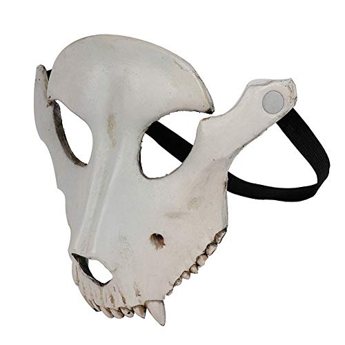 Eujgoov PU-Schaum Schafkopfmaske Halloween Schafschädel Cosplay Maske Halloween Party Horrormaske für Cosplay Party Requisiten 22 * ​​20 Cm (Beige) von Eujgoov