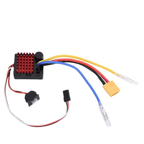 Eujgoov RC 60A Gebürstet ESC Electronic Speed ​​Controller für das Auto RC -Boot Zur Verwendung mit 540 550 750 Motoren XT60 Stecker von Eujgoov