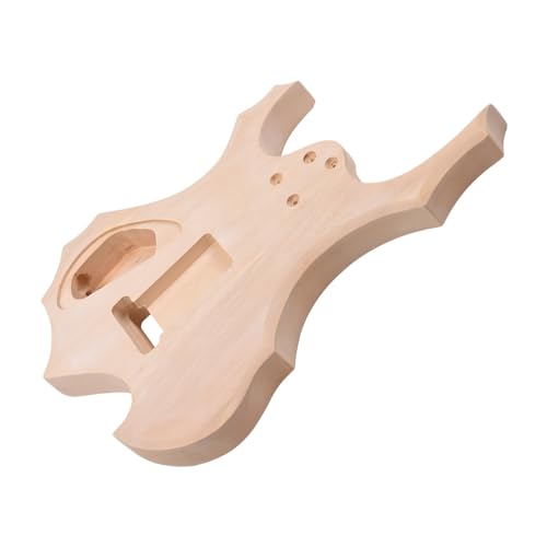 Eujgoov Unvollendete Basswood E -Gitarrenkörper DIY Holzgitarre Leeres Fass für Gitarrenhersteller von Eujgoov