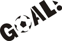 Eulenspiegel 105627 - Selbstklebe Schablone - Goal von Eulenspiegel