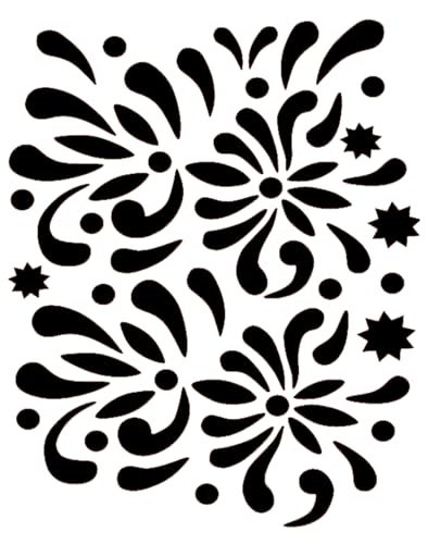 Eulenspiegel 109335 - Facepainting Schablone, Blumen, Vorlage Gesichtstattoo, geeignet für Profi-Aqua Schminke, Liquid-Make-up, Glitter Tattoos, Painted Tattoo-Farben Eulenspiegel 109335 - Facepainting Schablone, Blumen, Vorlage Gesichtstattoo, geeignet für Profi-Aqua Schminke, Liquid-Make-up, Glitter Tattoos, Painted Tattoo-Farben von Eulenspiegel