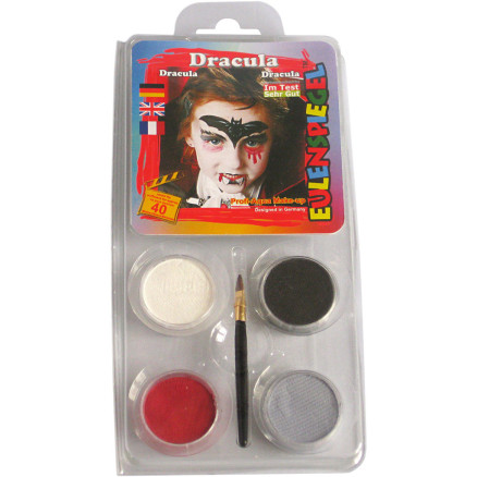 Eulenspiegel Gesichtsschminke - Motivset, Dracula, Sortierte Farben, 1 Set Eulenspiegel Gesichtsschminke - Motivset, Dracula, Sortierte Farben, 1 Set von Eulenspiegel