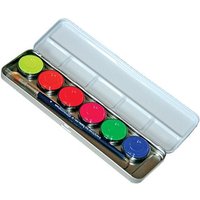 Neonfarben für Disko & Party, 6 Neonfarben in Metall-Palette, leuchten unter Schwarzlicht, mit 1 Profi-Pinsel Neonfarben für Disko & Party, 6 Neonfarben in Metall-Palette, leuchten unter Schwarzlicht, mit 1 Profi-Pinsel von Eulenspiegel