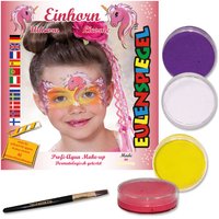 Schminkset Einhorn, 4 Farben, 1 Pinsel, Anleitung Schminkset Einhorn, 4 Farben, 1 Pinsel, Anleitung von Eulenspiegel