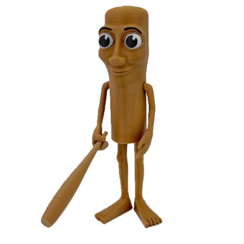 Euljcysiyu 3D Printed Tung Tung Tung Sahur Model Italian Brainrot Stick Man Figur Spoof Meme von Euljcysiyu