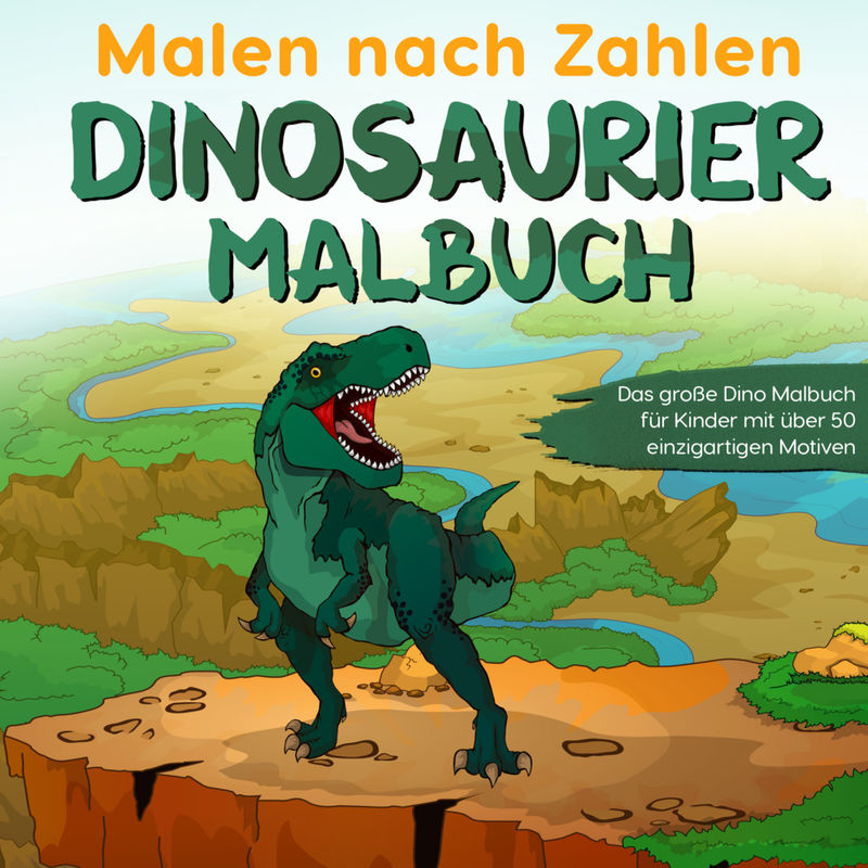Malen nach Zahlen Dinosaurier Malbuch von Eulogia