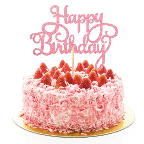 Happy Birthday Cake Topper, Happy Birthday Tortendeko Geburtstag Mit Glitzer, Happy Birthday Schild Für Kuchenaufsatz, Kuchendekoration Für Geburtstagspartys Als Dekorationszubehör Für Geburtstagspart Happy Birthday Cake Topper, Happy Birthday Tortendeko Geburtstag Mit Glitzer, Happy Birthday Schild Für Kuchenaufsatz, Kuchendekoration Für Geburtstagspartys Als Dekorationszubehör Für Geburtstagspart von EupHHonycs