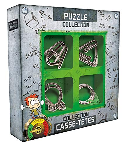 Eureka 52473361 - Metallpuzzle-Set Junior 4-teilig von GIGAMIC