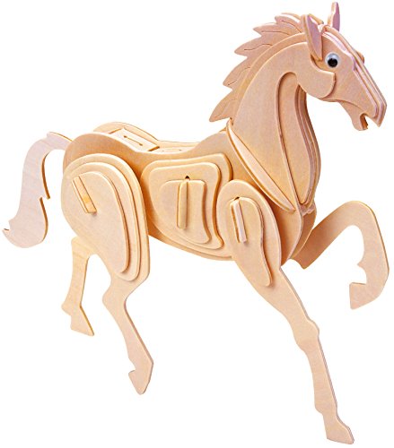 Eureka-Gepetto's Workshop 52473164 - Holzpuzzle-3D Pferd von EUREKA