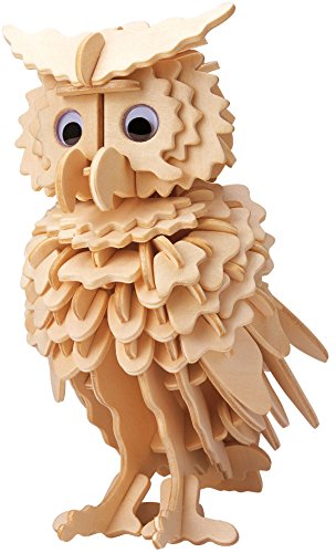 Eureka-Gepetto's Workshop 52473170 - Holzpuzzle-3D Eule von Eureka