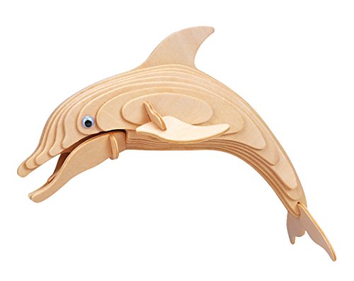 Eureka-Gepetto's Workshop 52473171 - Holzpuzzle-3D Delphin von EUREKA