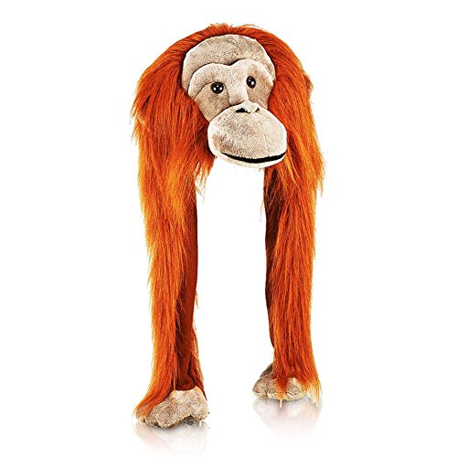 Euro Souvenirs Tiermütze Plüsch Mütze Orang Utan von Euro Souvenirs