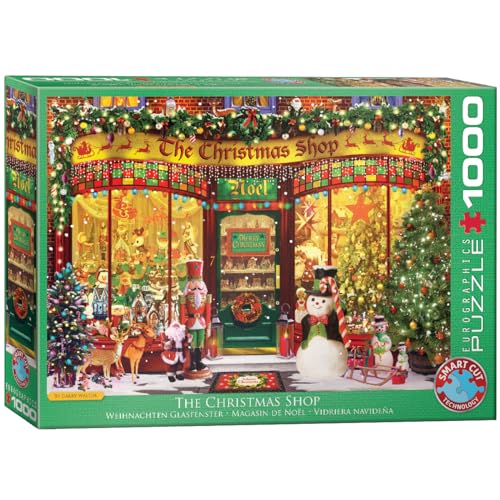 EuroGraphics 6000-5521 Tiere Puzzle 1000 Teile-The Christmas Shop, G. Walton, Mehrfarbig, Einheitsgröße von EuroGraphics