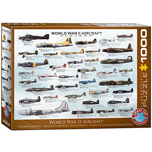 Eurographics 6000-0075 World War II Aircraft 1000 Piece Avioane Puzzle, bunt von EuroGraphics