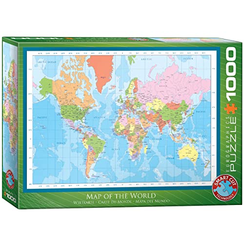 EuroGraphics EG60001271 Puzzle Weltkarte mehrfarbig EuroGraphics EG60001271 Puzzle Weltkarte mehrfarbig von EuroGraphics