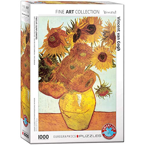 EuroGraphics 1000 Teile - Zwölf Sonnenblumen Vase EUROPZ-3688 mehrfarbig von EuroGraphics