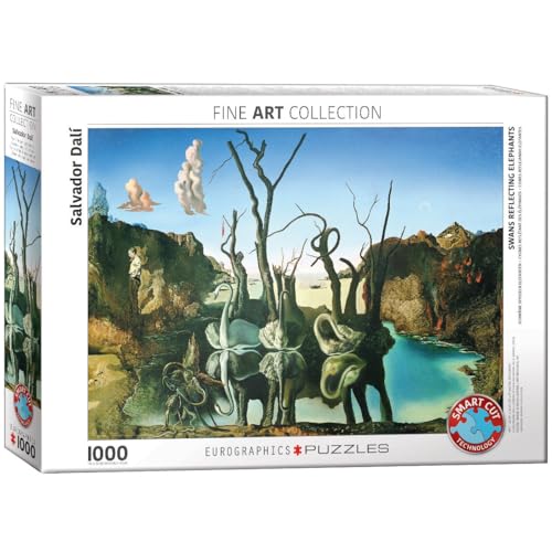 Eurographics 6000-0846 The Garden of Earthly Delights by Heironymus Bosch Schwäne Puzzle, Multi, 48 x 68 cm von EuroGraphics
