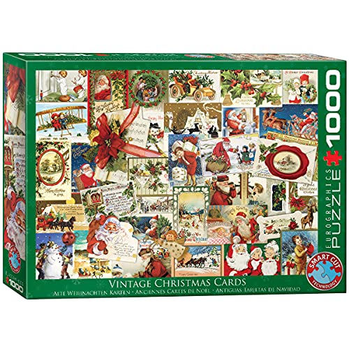 EuroGraphics 6000-0784 Puzzle Antike Weihnachtskarten, mehrfarbig von EuroGraphics