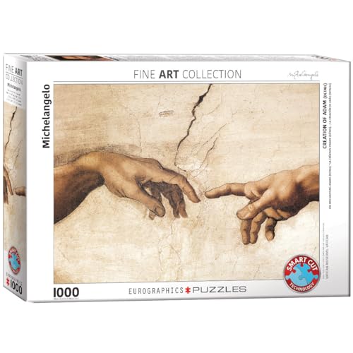 Eurographics 1000 Teile - Die Erschaffung Adams (Detail) von Michelangelo von EuroGraphics