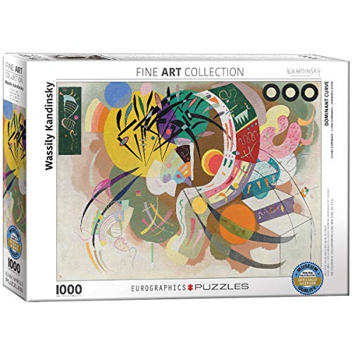 EuroGraphics 6000-0839 Puzzle Wassily Kandinsky „Dominante Kurve“, 1000 Teile, Mehrfarbig von EuroGraphics