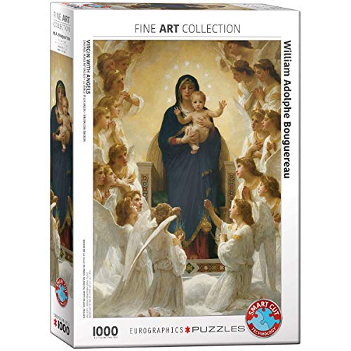 Eurographics 1000 Teile - Jungfrau Maria mit Engeln von William Bouguereau, 48x68cm von EuroGraphics