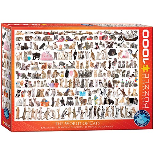 EuroGraphics 6000-0580 Puzzle Katzenwelt mehrfarbig einheitsgröße von EuroGraphics