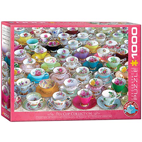 Eurographics 6000-5314 Tea Cups 1000-Piece zutreffend Puzzle, Mehrfarbig, 48 x 68 cm von EuroGraphics