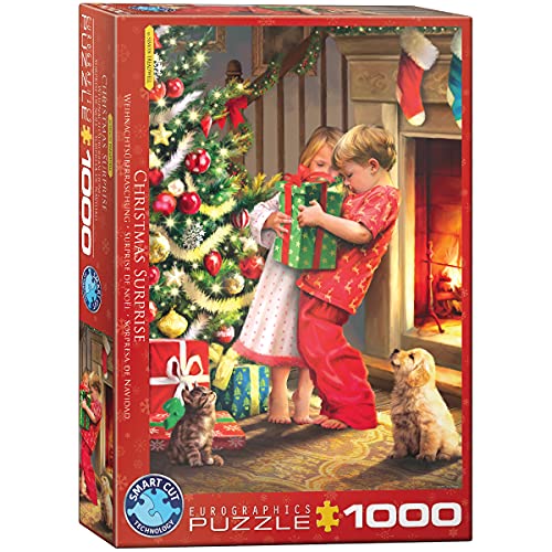 Eurographics 1000 Teile - Weihnachtsüberraschung von Simon Tread, White von EuroGraphics