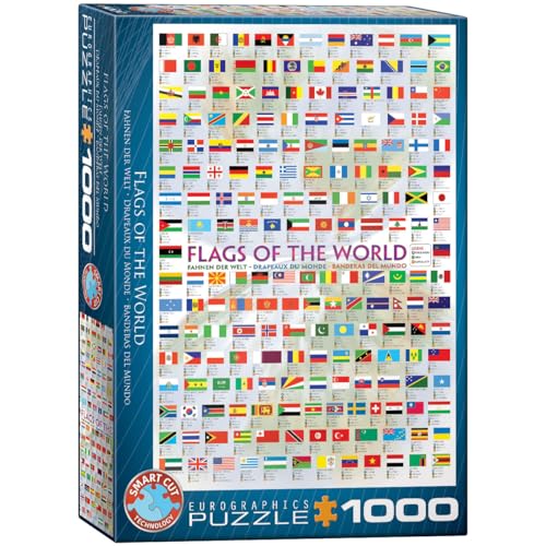 EuroGraphics EG60000128 Puzzle Flaggen der Welt mehrfarbig von EuroGraphics
