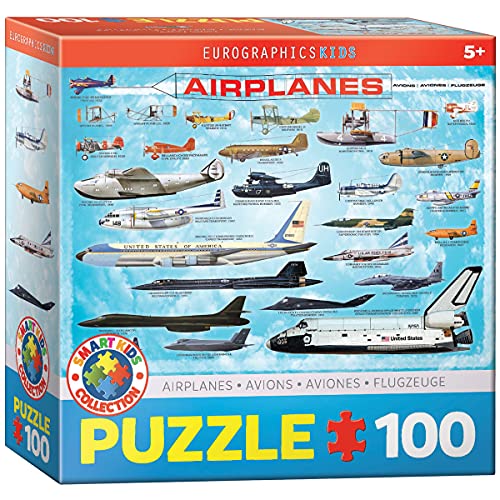 Eurographics 6100-0086 1000 Teile Planes Puzzle, bunt, 100 von EuroGraphics