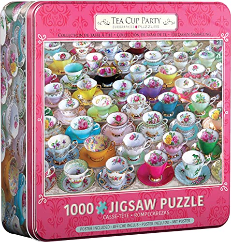 Eurographics Puzzle in Tin: Tea Cup Party, 1000 Piece Puzzle for Adults Eurographics Puzzle in Tin: Tea Cup Party, 1000 Piece Puzzle for Adults von EuroGraphics