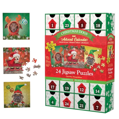 Eurographics 8924-5738 Adventkalender-Christmas Dogs Puzzle Eurographics 8924-5738 Adventkalender-Christmas Dogs Puzzle von EuroGraphics