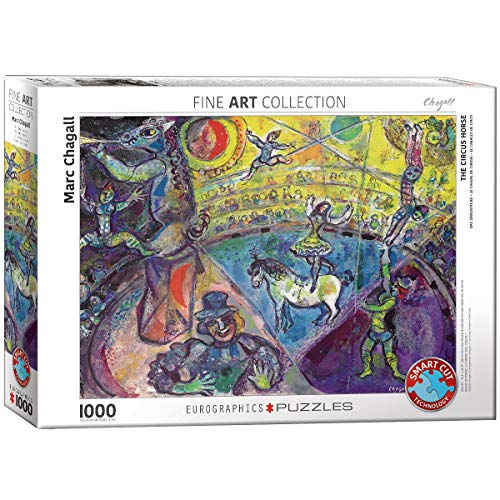 Eurographics Marc Chagall Le Cheval de Cirque Puzzle, 1000 Teile, Mehrfarbig (englische Version), 48x68cm von EuroGraphics