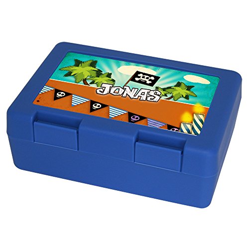 Eurofoto Brotdose mit Namen Jonas und schönem Piraten-Motiv für Jungen - Brotbox - Vesperdose - Vesperbox - Brotzeitdose mit Vornamen Eurofoto Brotdose mit Namen Jonas und schönem Piraten-Motiv für Jungen - Brotbox - Vesperdose - Vesperbox - Brotzeitdose mit Vornamen von Eurofoto