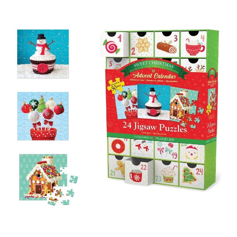 Puzzle Adventskalender - 1200 Teile Christmas Sweets von Eurographics