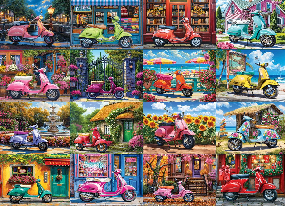 Eurographics 16 Scooters by Chris Bigelow 1000 Teile Puzzle Eurographics-6000-5916 Eurographics 16 Scooters by Chris Bigelow 1000 Teile Puzzle Eurographics-6000-5916 von Eurographics