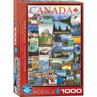 Puzzle 1000 Teile - Travel Canada Vintage Poste von Eurographics
