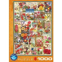 Eurographics 6000-0806 - Blumen Saatgutkataloge , Puzzle, 1.000 Teile von Eurographics