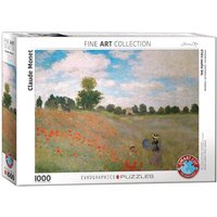 Eurographics 6000-0826 - Mohnfeld von Claude Monet , Puzzle, 1.000 Teile von Eurographics