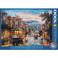 Eurographics 6000-0957 - San Francisco Kabelbahn Himmel von Eugene Lushpin , Puzzle, 1.000 Teile von Eurographics